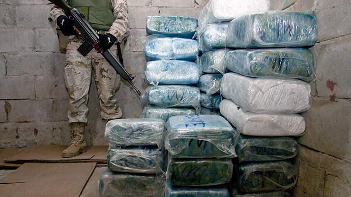 For the first time, agents seized cocaine intended to be smuggled through the tunnel as well as more than eight tons of marijuana. u00e2u20acu201d AFP pic